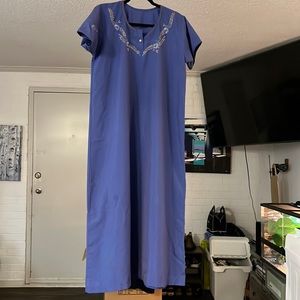 Medium Lavender dress with embroidery Embellishment